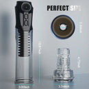 Cupsland 7 Vibrating 3 Sucking Enhance Erection and Masturbation 2 in 1 Penis Pump