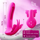 4 in 1 Butterfly Wearable Multi Stimulation Flapping Vibrator