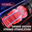 2023 New 8 Vibrating and Thrusting Modes Male Masturbators with LCD Display