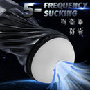 Black Cyclone 5 Vacunm Sucking 7 Vibration Modes Automatic Male Masturbation Cup - Lusty Time