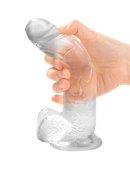 Realistic Transparent Strong Suction Cup Flexible 7 inch Dildo - Lusty Time