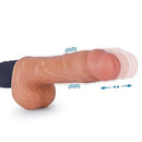 10.8-Inch 9 Vibrating 3 Rotation Telescopic Wriggle Fantasy Handheld Realistic Dildo - Lusty Time