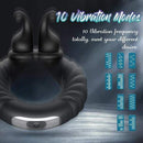 Perineum Massager | Vibrating Dual Penis Ring - Lusty Time